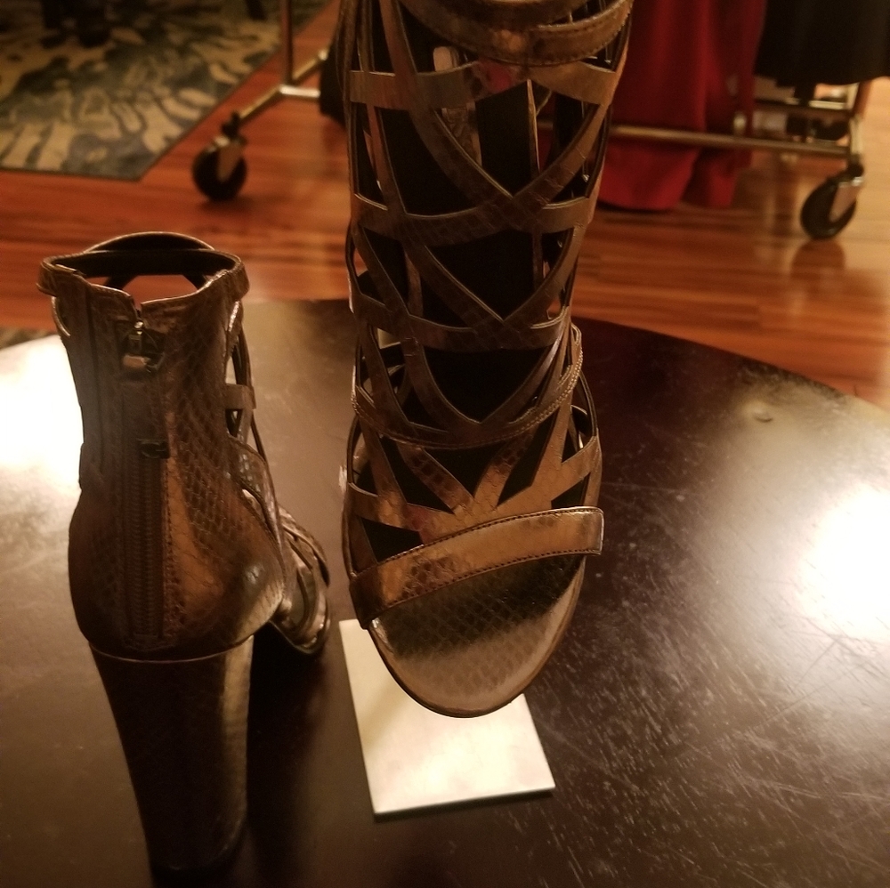 Blocked Heeled Bootie